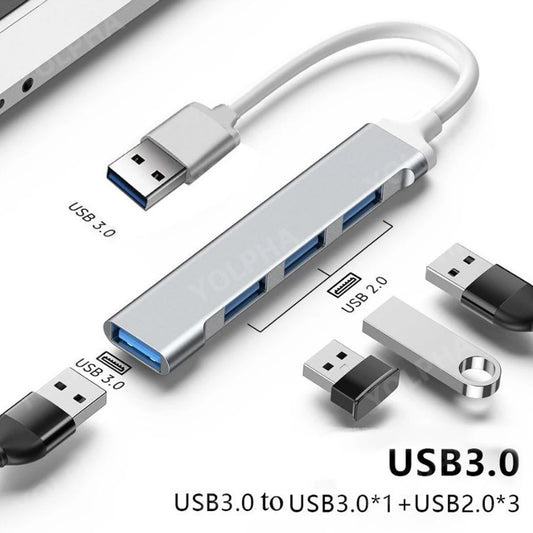 4-porttinen USB-keskitin, nopea USB-keskitin 