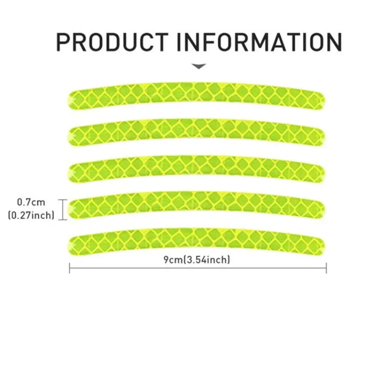 20 kpl heijastavia tarroja auton pyöriin 