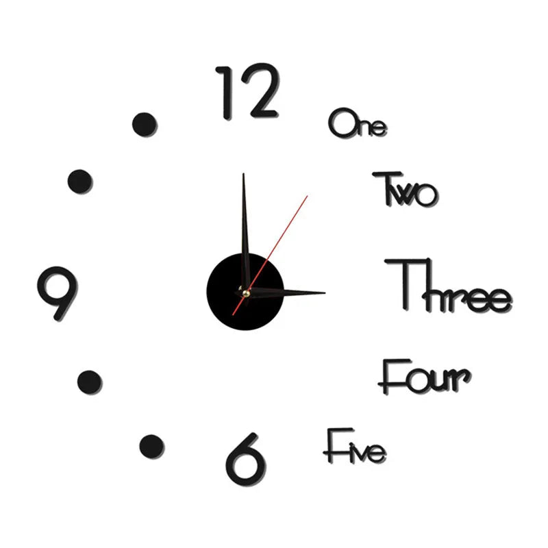 Akryylinen peiliseinäkello 